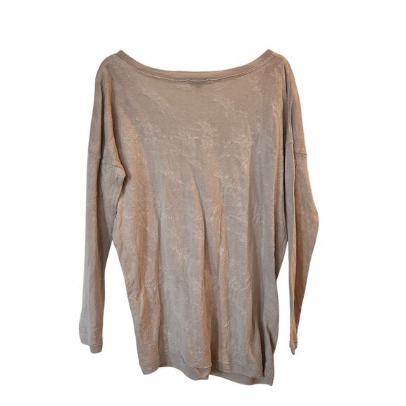 Pas de Calais M Wool Cotton Textured Long Sleeve Sweater Taupe  Made In Japan 36 - Picture 2 of 12